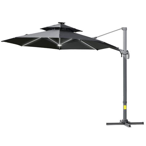 outsunny parasol|Outsunny 3m Cantilever Roma Parasol Adjustable .